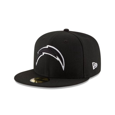 Los Angeles Chargers Gorra | New Era NFL 59fifty Fitted Cap Mexico - Negros